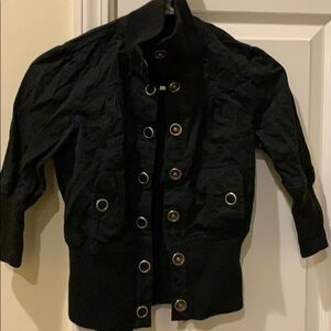 Women's Miley Cyrus Max & Azria Half Sleeve Black Jacket